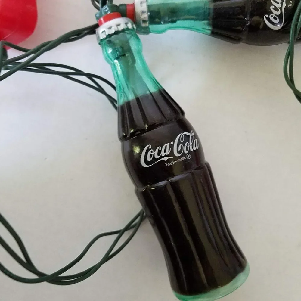 Coca Cola Bottles Vending Machine String Christmas Lights 5 bottles,‎ 5 machines